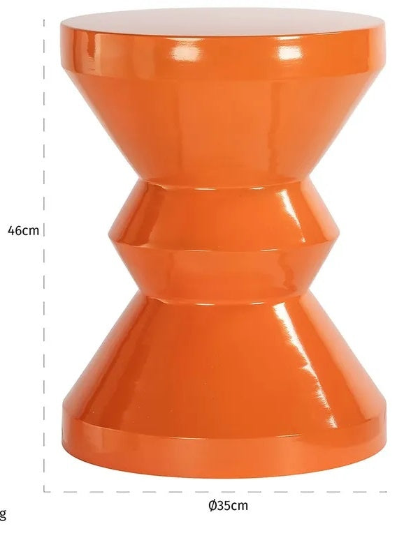 Richmond Interiors Diablo Ronde Bijzettafel Oranje