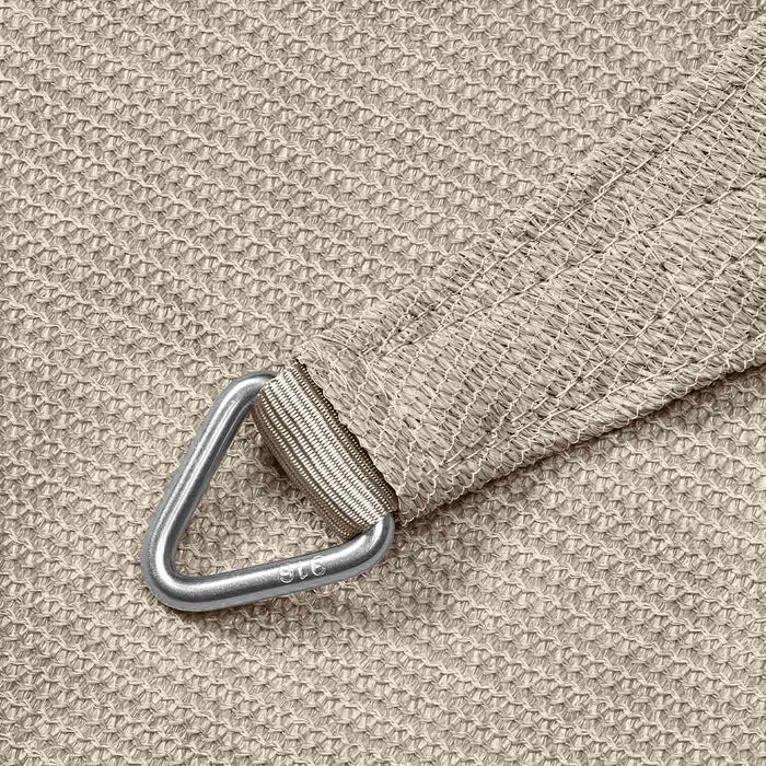 Platinum Coolfit schaduwdoek driehoek 90° - 5.0x5.0x7.1m - greige