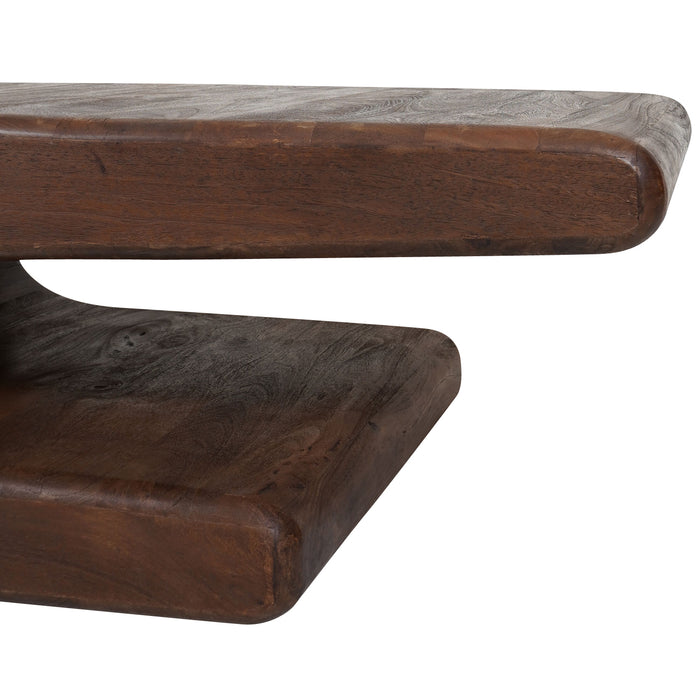 Home67 - Salontafel Maan - Espresso Mangohout - 110 x 60 cm