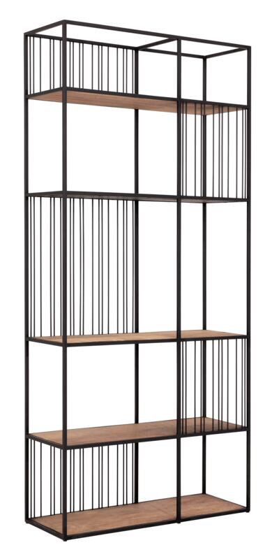 DTP Home Bookrack | Roomdivider Barra small, 5 shelves,210x95x35 cm...