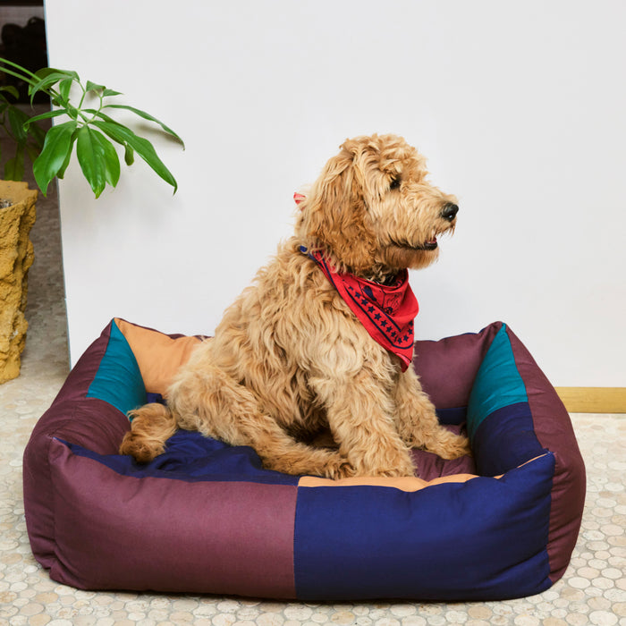 HAY Dogs Hondenbed Large - Burgundy / Green