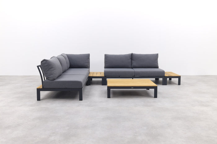 VDG Avalounge loungeset - Aluminium|teakhout - 5 persoons