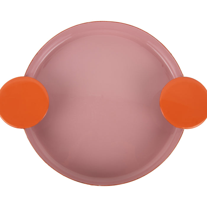 Present Time - Dienblad Double Funky Large - Pink & Orange