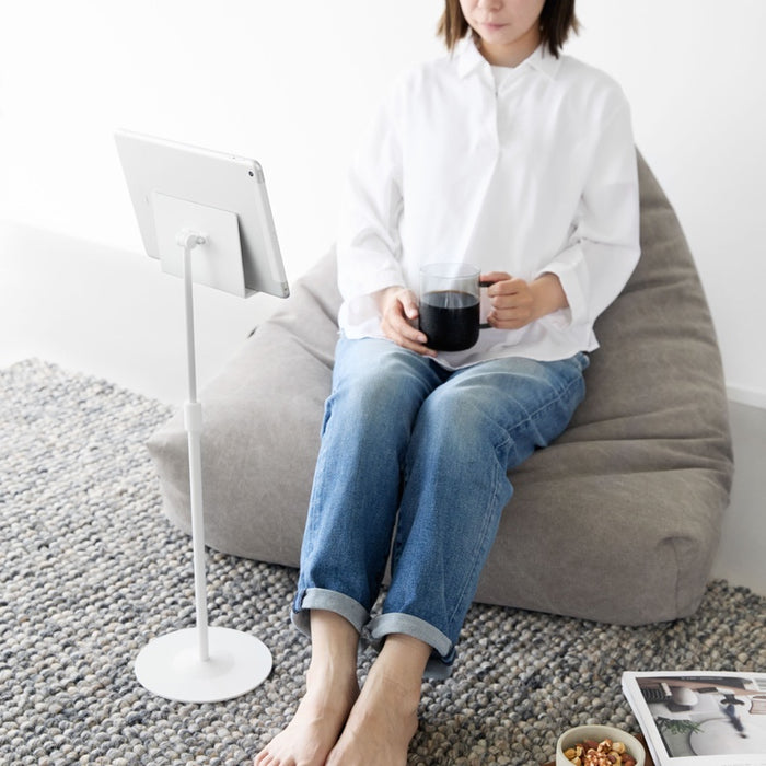 Yamazaki Tablet Standaard - Hoogte Verstelbaar - Smart - Wit