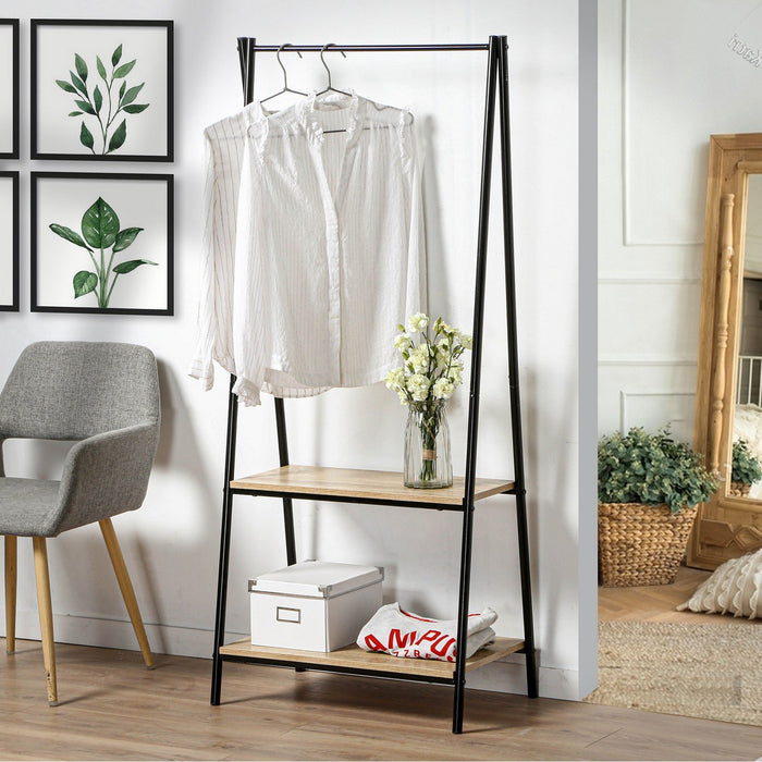 Calicosy - Rek met 2 planken in industriële stijl - H151 cm