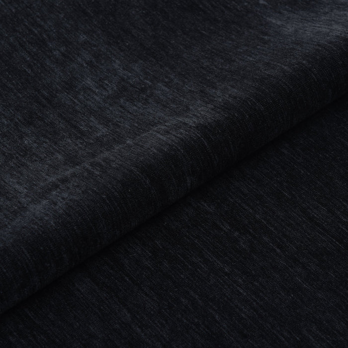 3-zitsbank van zacht aanvoelende geweven stof, zwart, 210 cm