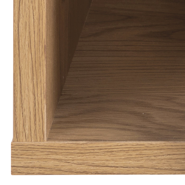 by fonQ basic Zoey Nachtkastje met zijvakje - Eikenbruin