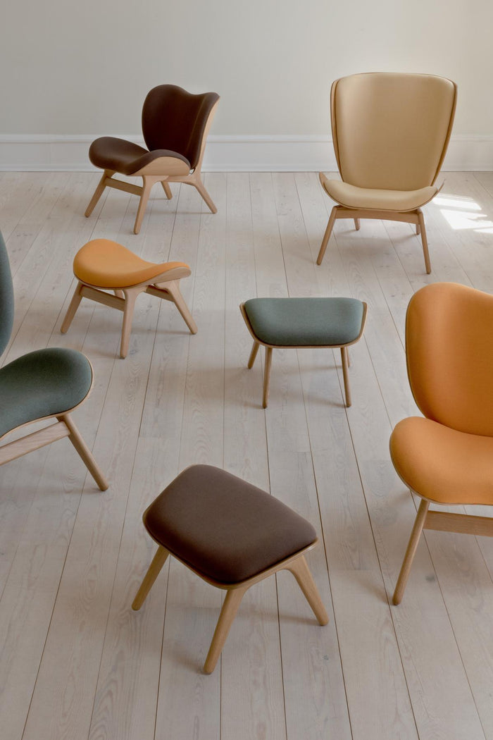 Umage A Conversation Piece voetenbank naturel eiken, Cognac