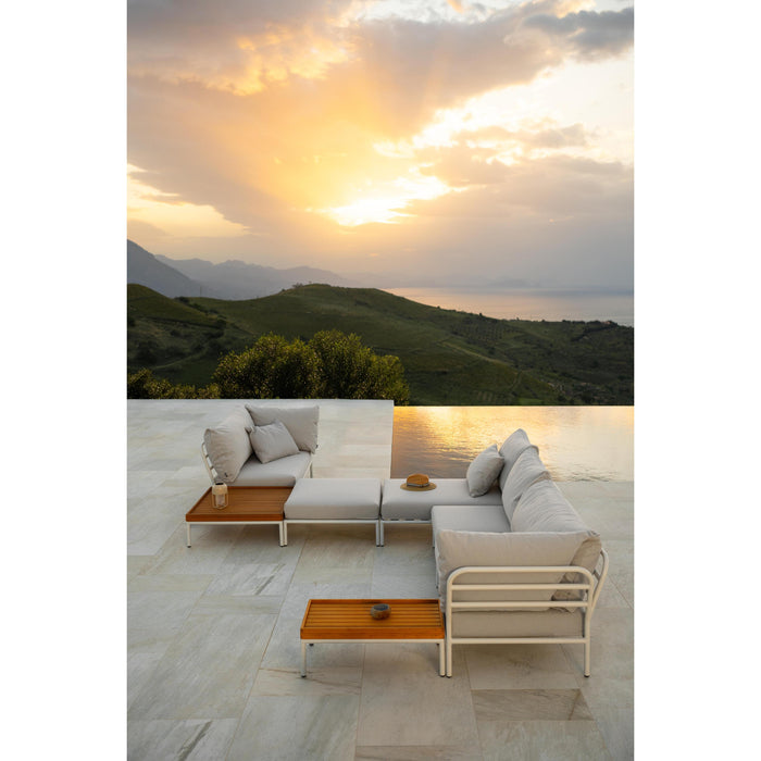 Houe Level2 Ottoman voetenbank Dark Grey frame Dark Grey