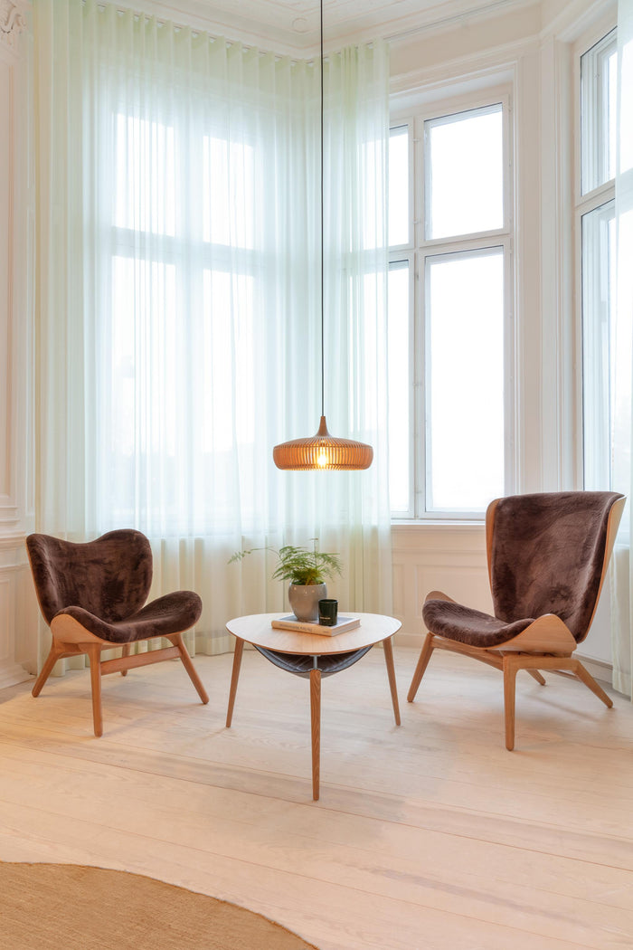 Umage A Conversation Piece Low fauteuil naturel eiken, Sugar Brown