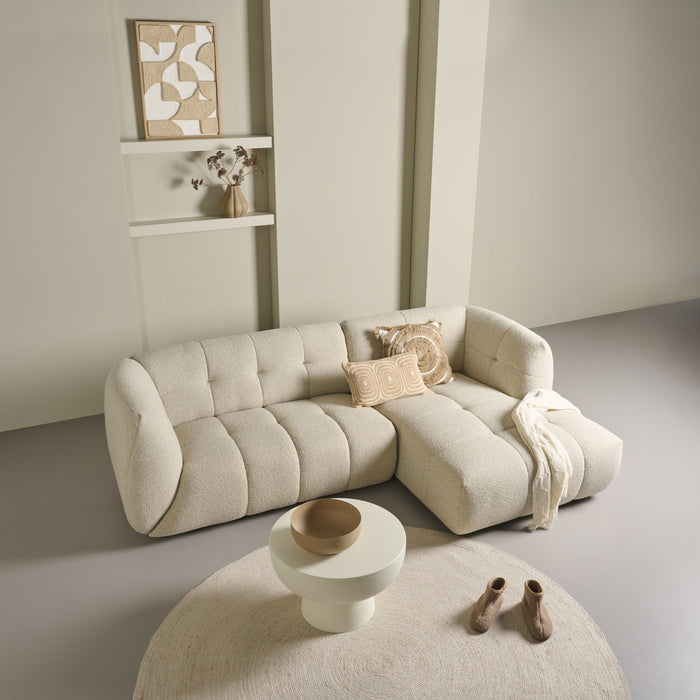 Bijzettafel Minden - Creme|Wit - Metaal