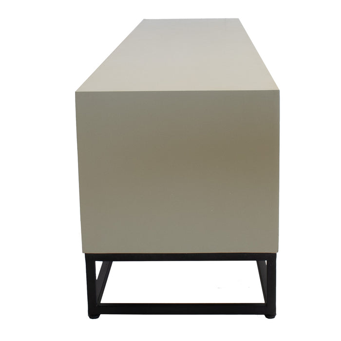 Giga Meubel - Tv-Meubel Taupe Mangohout - 210x42x50cm - Cervi