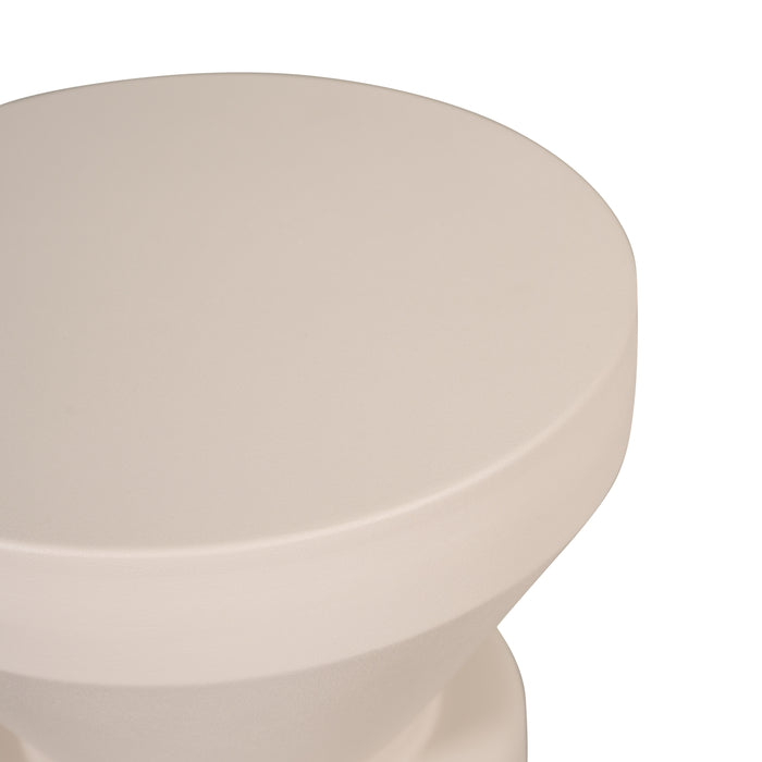 Bijzettafel Lisberg - Beige|Creme - Metaal