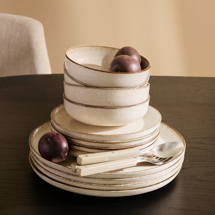 by fonQ Loods Serviesset 24-delig - Glans Beige