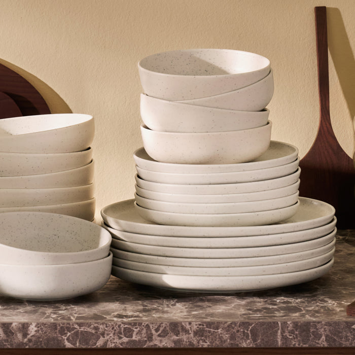 by fonQ Loods Serviesset 24-delig - Mat Crème