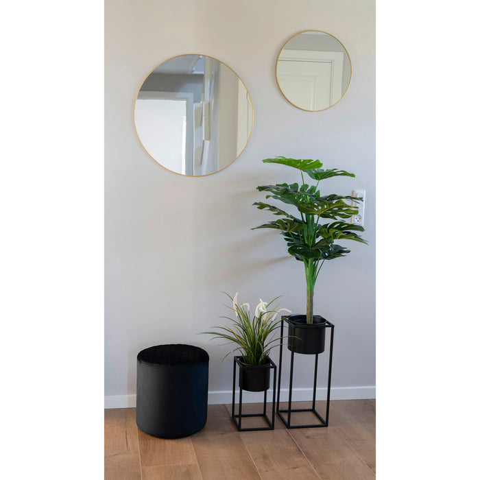 House Nordic 2-delige Bloempottenset Lena zwart