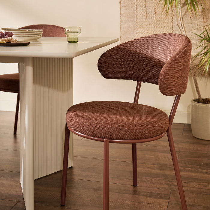 by fonQ Dot Eetkamerstoel - Terracotta