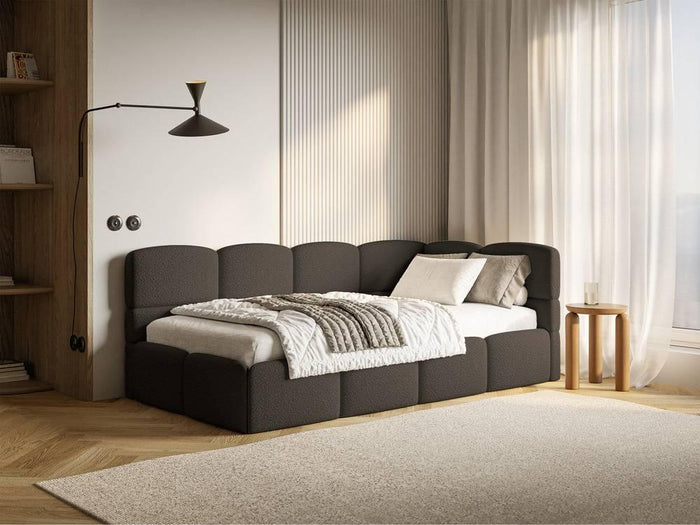 NADUVI Collection Jeugdbed incl matras Chloe rechts bouclé 90x200 met