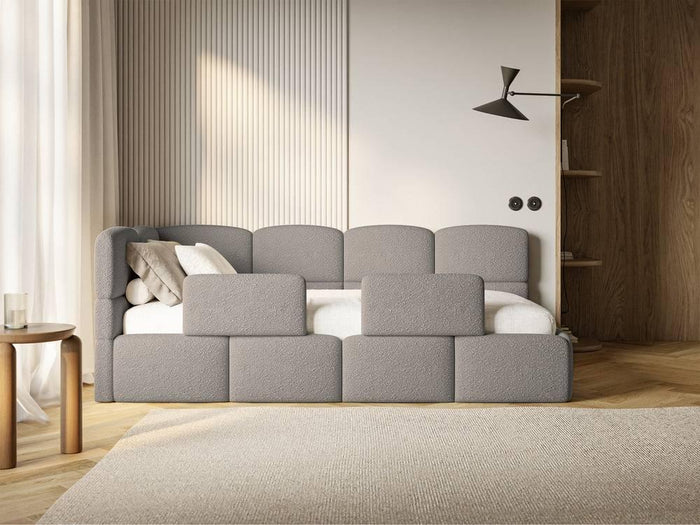 NADUVI Collection Jeugdbed incl matras Chloe links bouclé 90x200 met