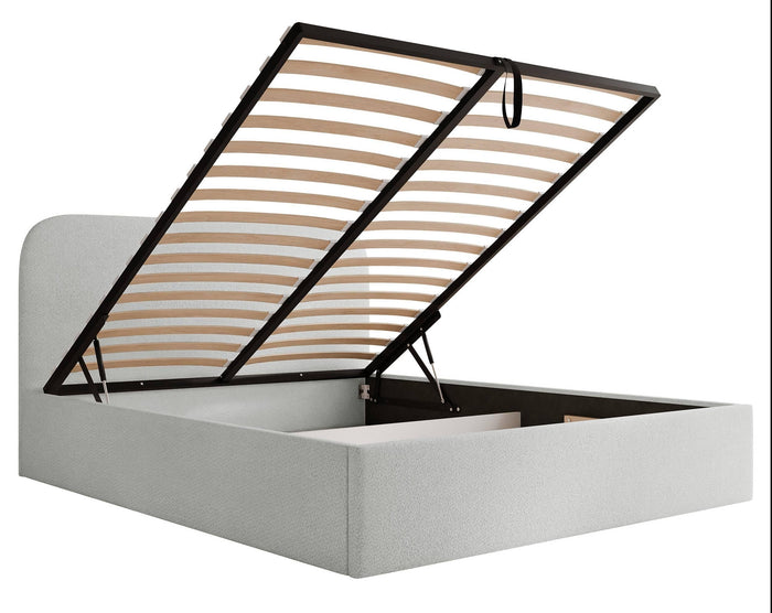 NADUVI Collection Bedframe Fia 140x200 chenille met opbergvak