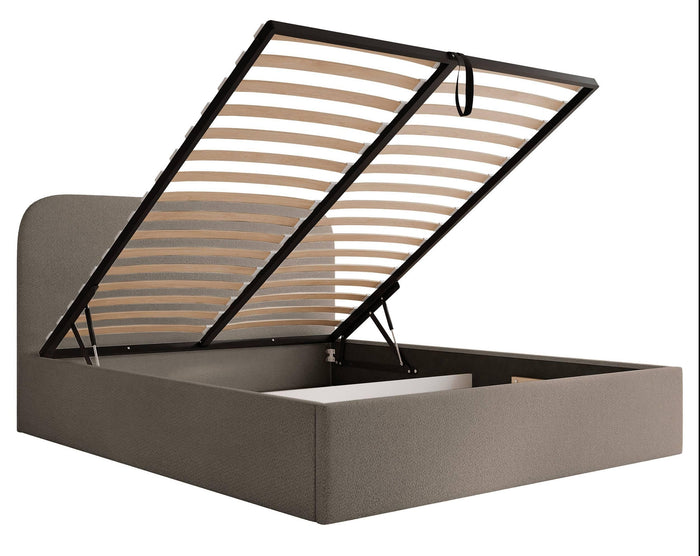 NADUVI Collection Bedframe Fia 180x200 chenille met opbergvak