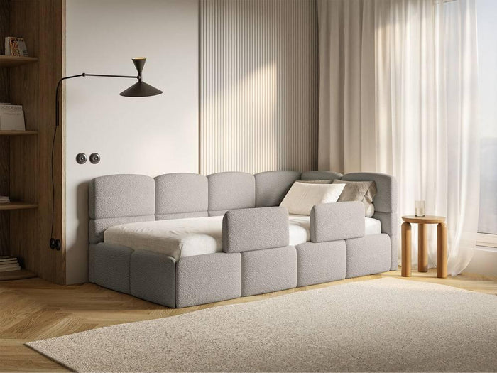 NADUVI Collection Jeugdbed incl matras Chloe rechts bouclé 90x200 met