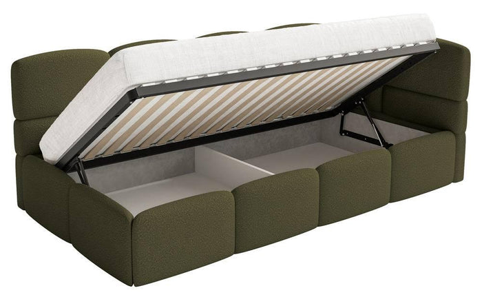 NADUVI Collection Jeugdbed incl matras Chloe rechts bouclé 90x200 met