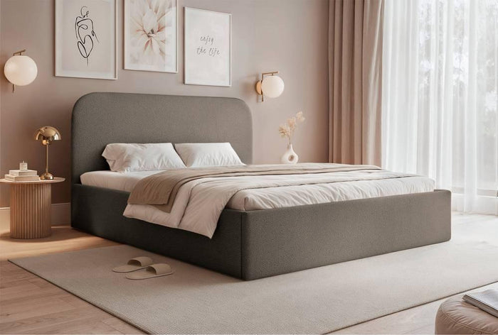 NADUVI Collection Bedframe Fia 180x200 chenille met opbergvak