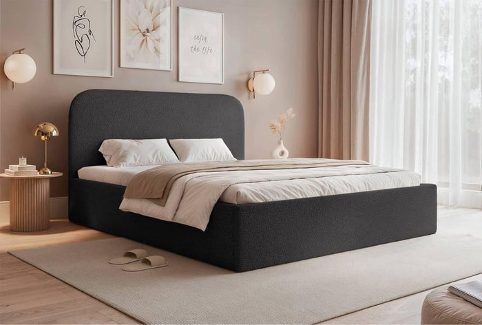 NADUVI Collection Bedframe Fia 140x200 bouclé met opbergvak