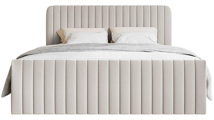 NADUVI Collection Boxspring Adrien chenille met opbergvak 140x200