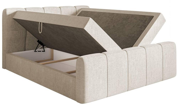 NADUVI Collection Boxspring Chloe 180x200 chenille met opbergruimte