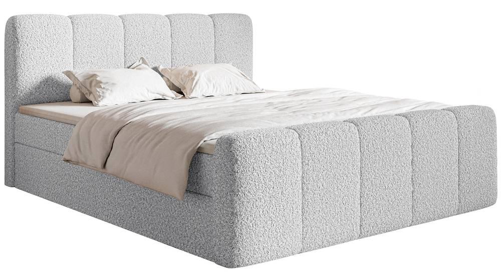 NADUVI Collection Boxspring Chloe 140x200 bouclé met opbergvak