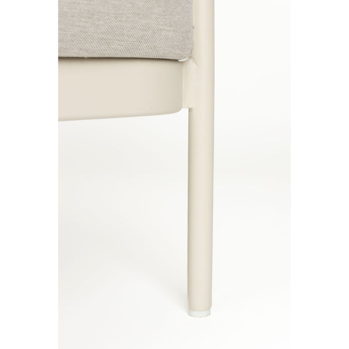 Zuiver Vista Tuin Loungeset bank + tafel + 2 fauteuils - Beige