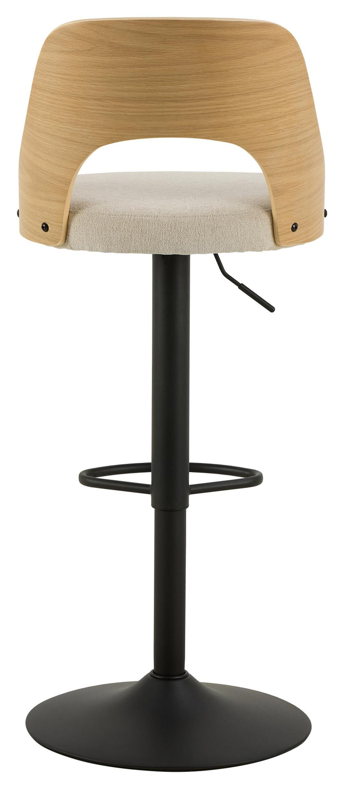 Giga Living - Barkruk - Beige Stof - Zithoogte 84cm - Lucas - Set van 2