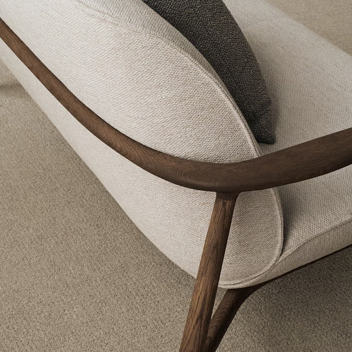 Bolia Bowie 2-zitsbank - Donker Eiken - Lichtgrijs