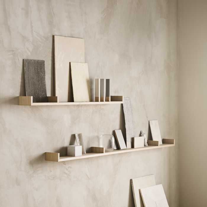 Bolia Display Wandplank B 120 cm - Asymmetrisch Links - Eiken