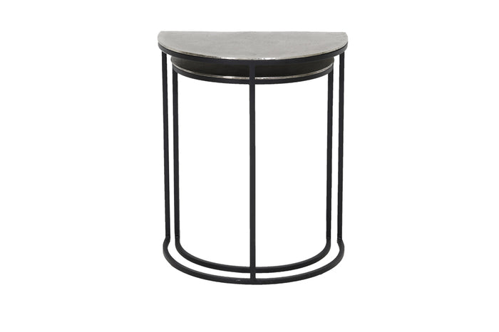 D - Light & Living - Bijzettafel - Peto - Metaal - Grijs - Set van 2