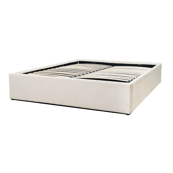 Calicosy - Opbergbed ROMY - 160x200 cm - Beige fluweel