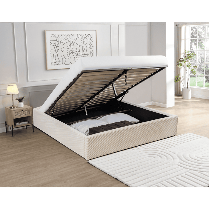Calicosy - Opbergbed ROMY - 160x200 cm - Beige fluweel