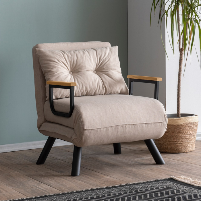 Calicosy - Slaapfauteuil SANDO - B67 cm - Ecru