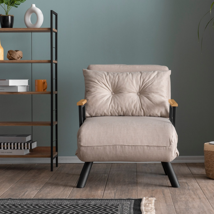 Calicosy - Slaapfauteuil SANDO - B67 cm - Ecru