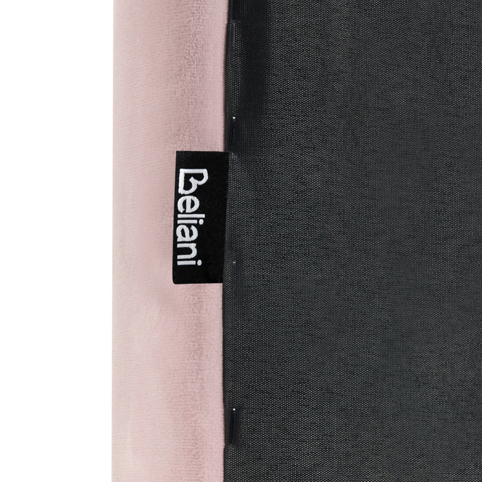 Beliani - LANDEILLAU - Eenpersoonsbed - Roze - 90 x 200 cm - Fluweel