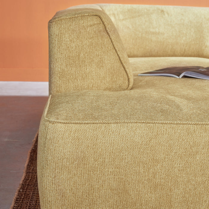 by fonQ Stretch Hoekbank Links - Zand Geel