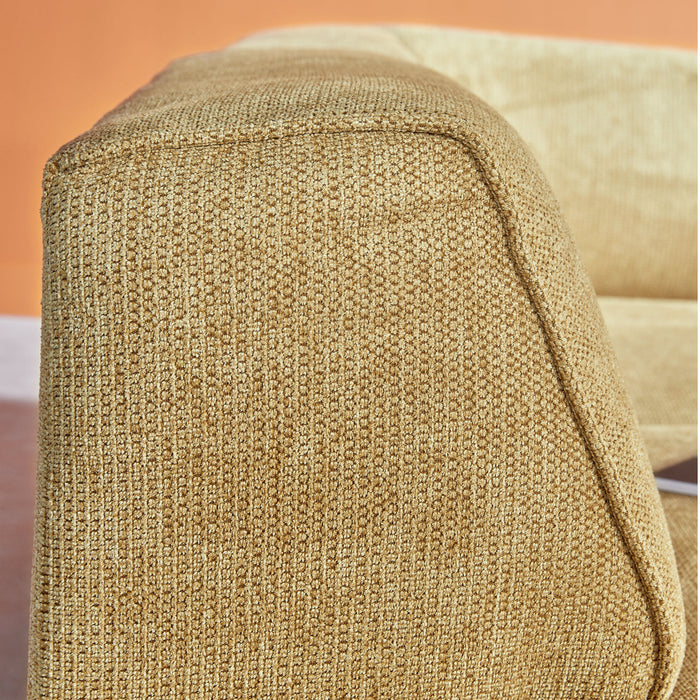 by fonQ Stretch Hoekbank Links - Zand Geel