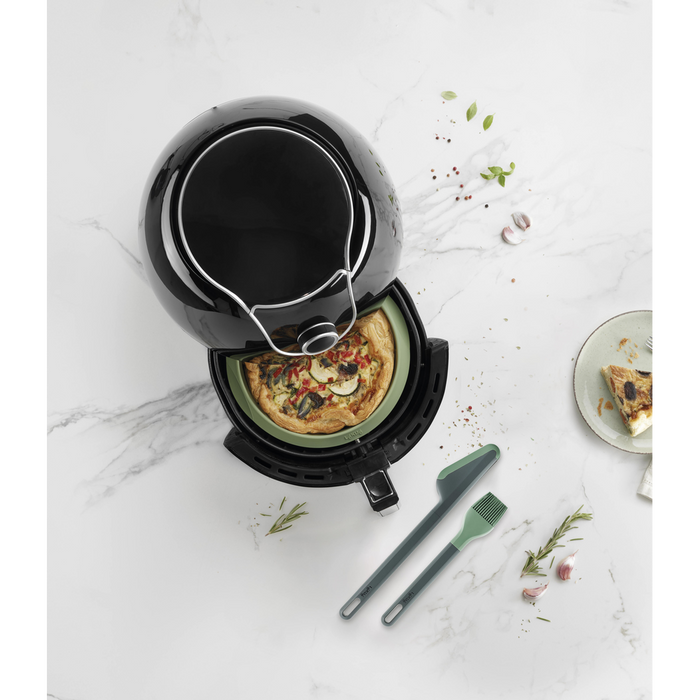Airfryer Set, met bakvorm, keukentang en bakkwast - Green
