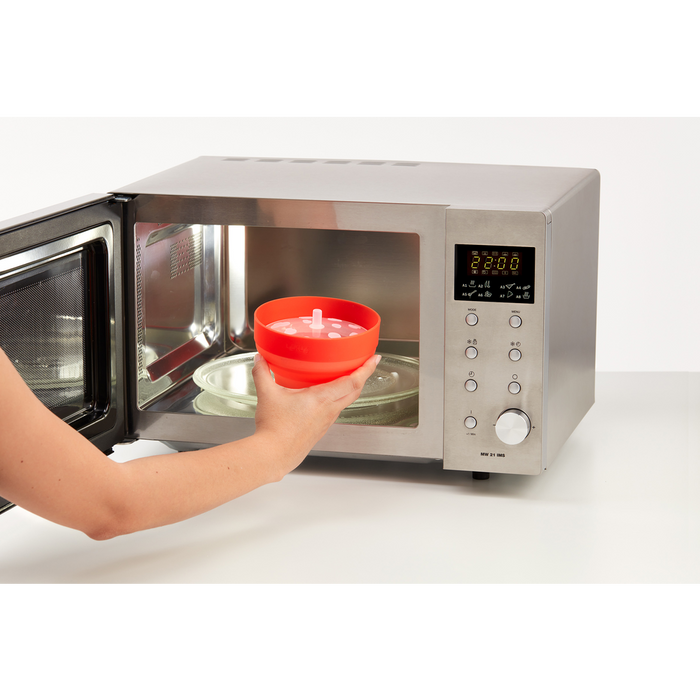 Mini Magnetron Popcorn Maker, set van 2 - Red