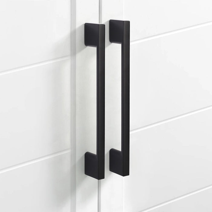 XIVADA Handgreep zwart - 128 mm - Aluminium - Meubelgreep - Set van 2