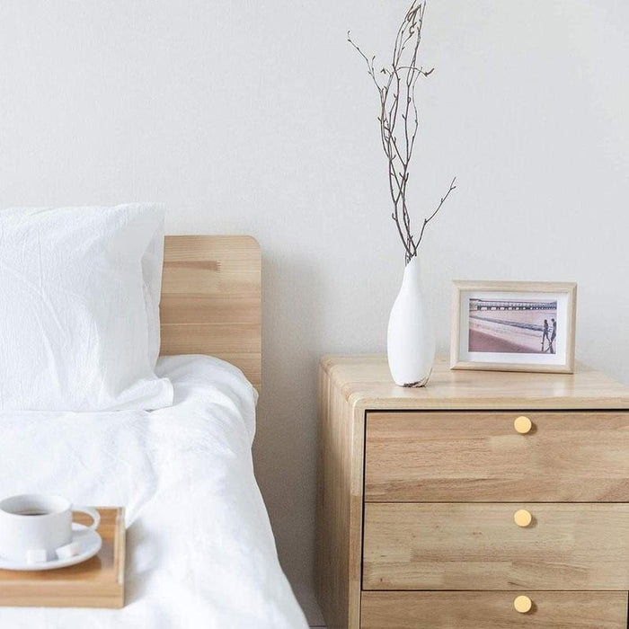 XIVADA Kastknop Roco - Rond - Goud - Aluminium - Set van 2