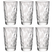 Bormioli Rocco Longdrinkglazen Diamond - Transparant - 470 ml - 6 stuks