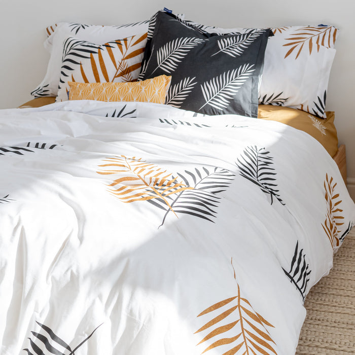 Blanc Dekbedovertrek Foliage